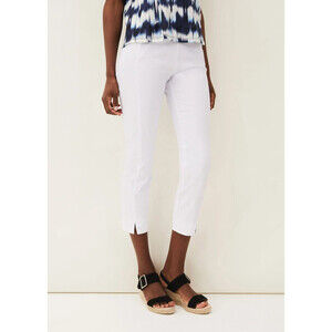 Phase Eight Halle Crop Pants White Size 8 UK XS $120